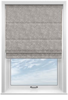 Hardwick, Silver - Twist&Fit Roman Blind